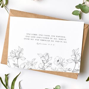 Taufkarte Printable | Christliche Geschenk-Download, druckbare PDF, anpassbar