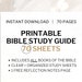 Printable Bible Study Guide Minimalist Template Instant Download PDF - Etsy