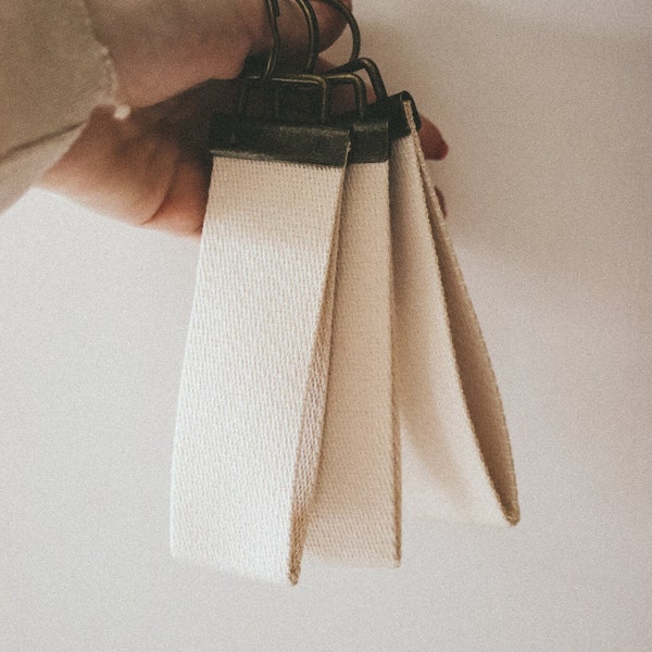 Canvas Keychain Etsy