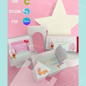 SECRET WISH BOX, verzameling dozen met aanpasbare geheime boodschap, printbaar sjabloon