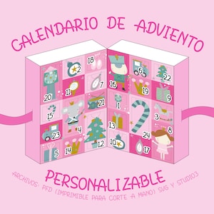 Calendario dell'Avvento personalizzabile e stampabile