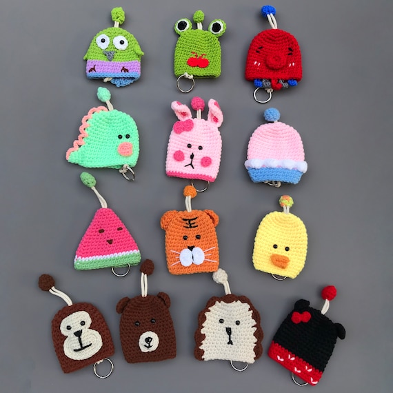Animal Key Case Woolen Knitted Key Holder Handmade Crochet Key