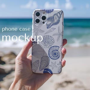Maqueta de funda para iPhone 15: Plantilla de funda resistente para Canva (PSD, descarga digital) Photoshop
