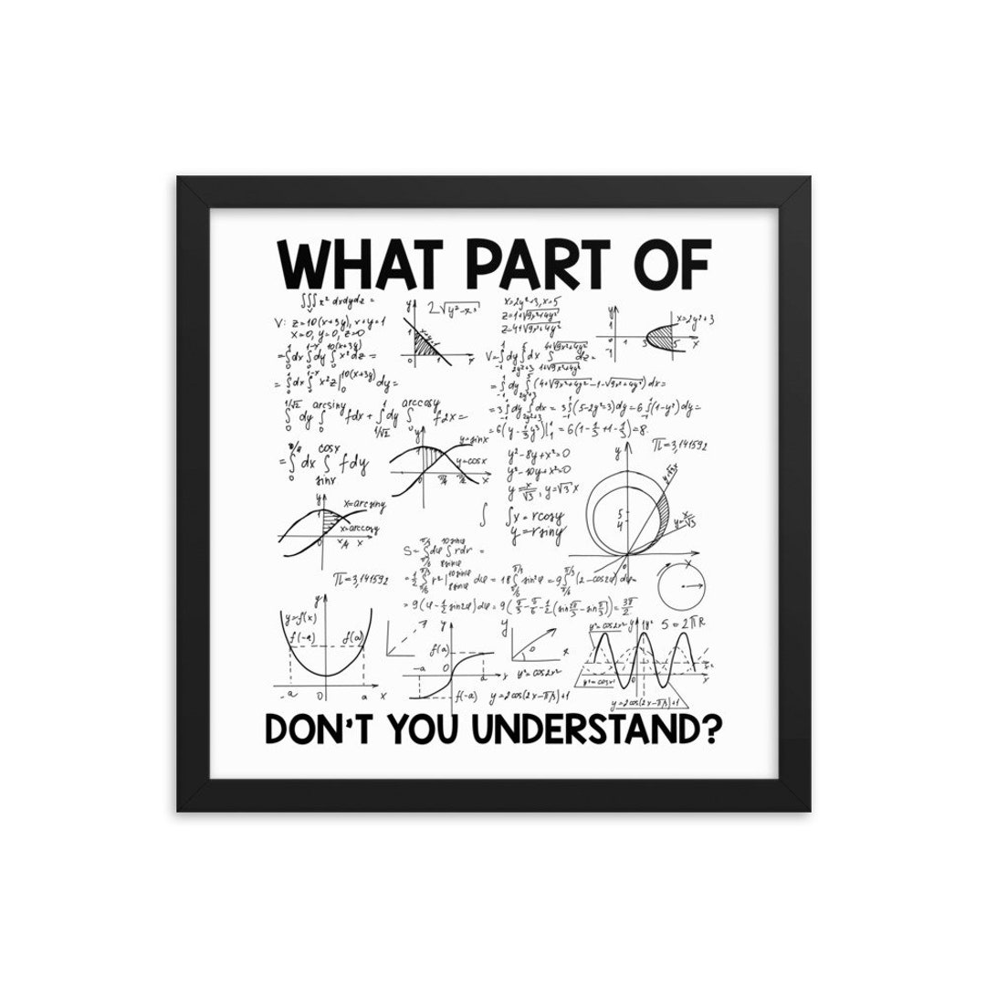 Wall Art for Mathematicians Math Gifts Etsy