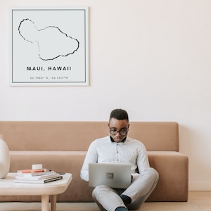 Hawaii-Inseln Minimalistische Drucke