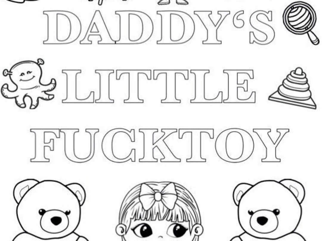 Fucktoy DDLG Themed Printable Coloring Page Etsy Australia