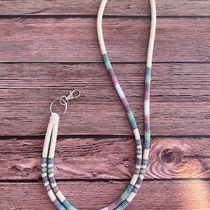 Beaded lanyard