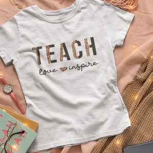 Teach Love Inspire Shirt, Teacher Appreciation Gift, School Teacher, Teaching Shirt, Teacher Appreciation Tee, Teacher Life Shirt