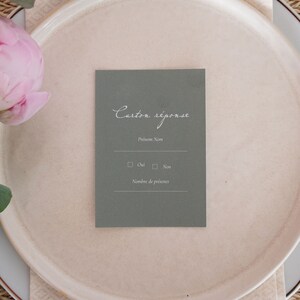 Carton Réponse RSVP Minima