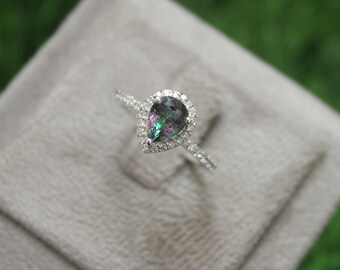 マジカルミスティックトパーズリング、オクタゴンシェイプ、10×10mm