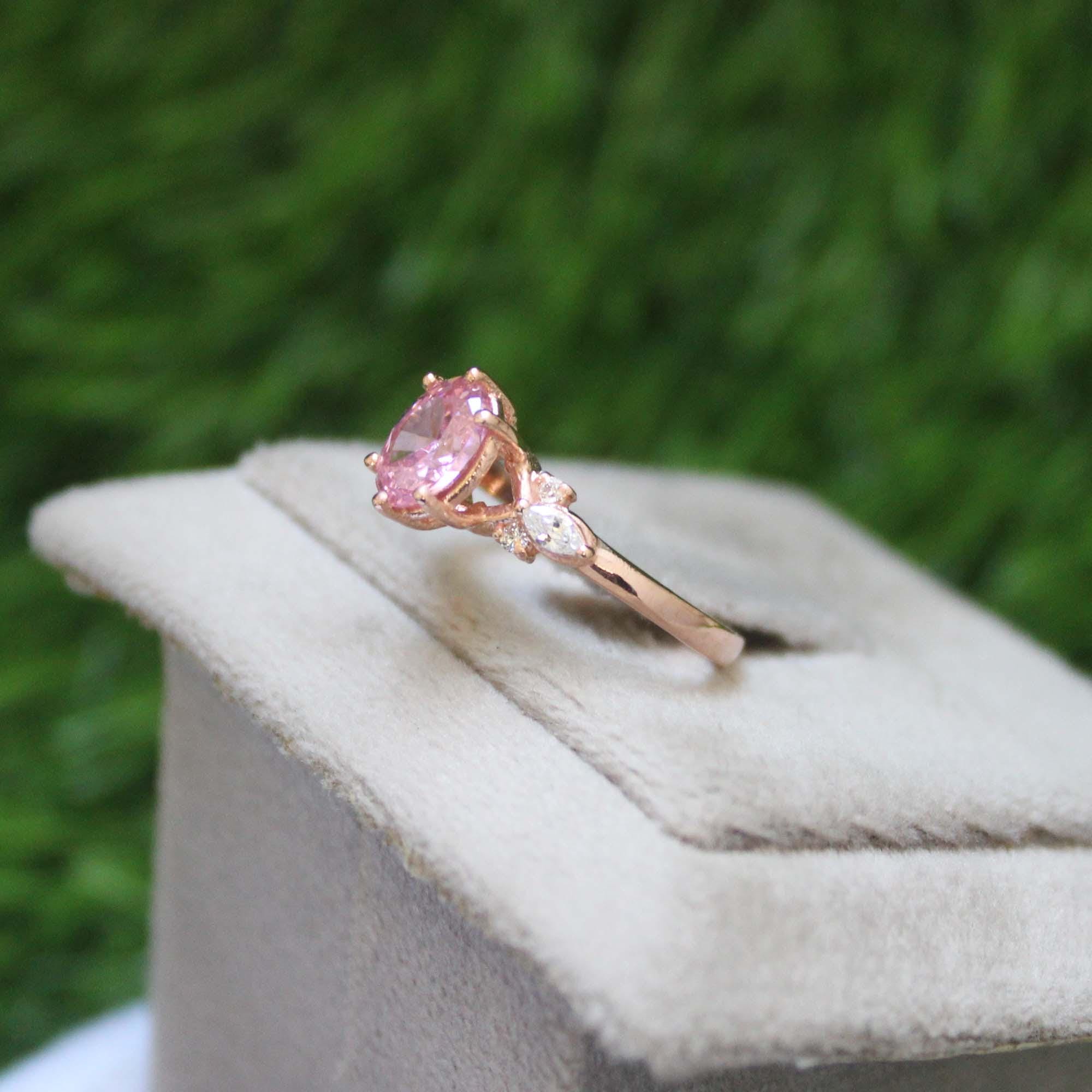 Boucles D'oreilles En Argent 925 Avec Opale Blanche Et Saphir Rose - élégant Et Unique