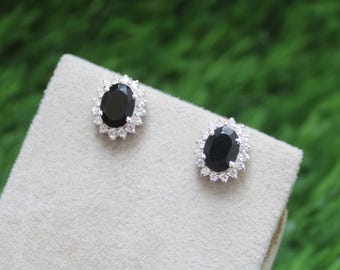 Boucles D'oreilles Pendantes En Onyx Noir Et Argent 925/1000 - Neuves Avec étiquettes