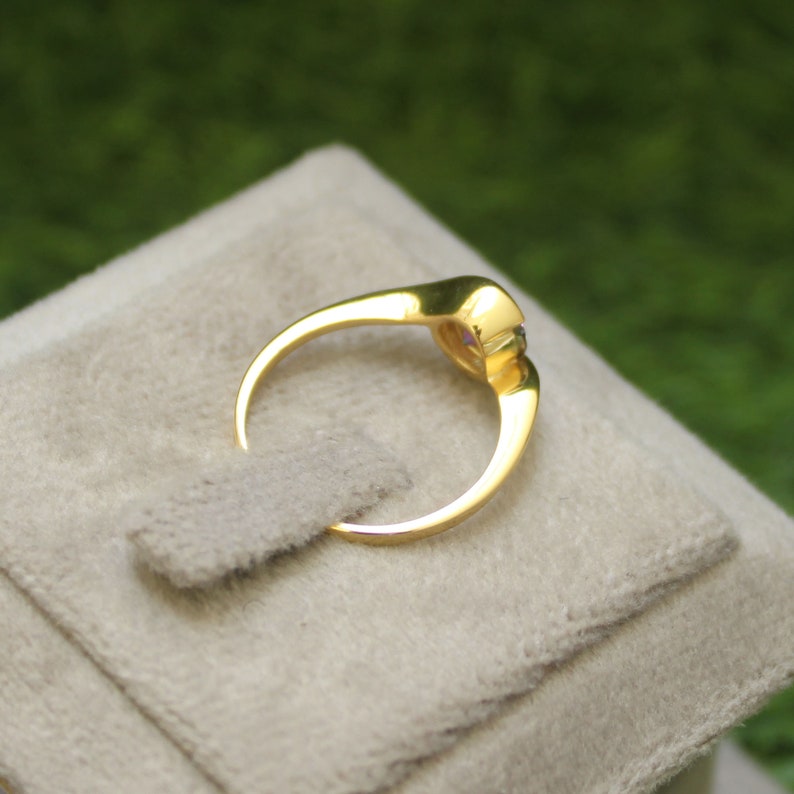 7MM Round Cut Mystic Topaz Ring . November Birthstone . 925 Sterling