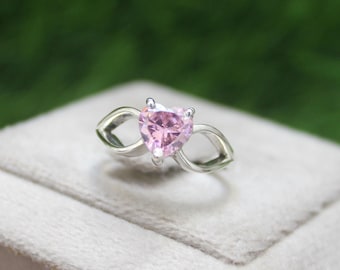Pink Sapphire Ring for Women, Sapphire Engagement Ring, Gemstone , September Birthstone Jewelry