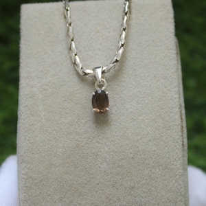 Smoky quartz pendant necklace - natural genuine Smoky quartz - Handmade Smokey Quartz Pendant, Women Statement Pendant Gift For Her Him