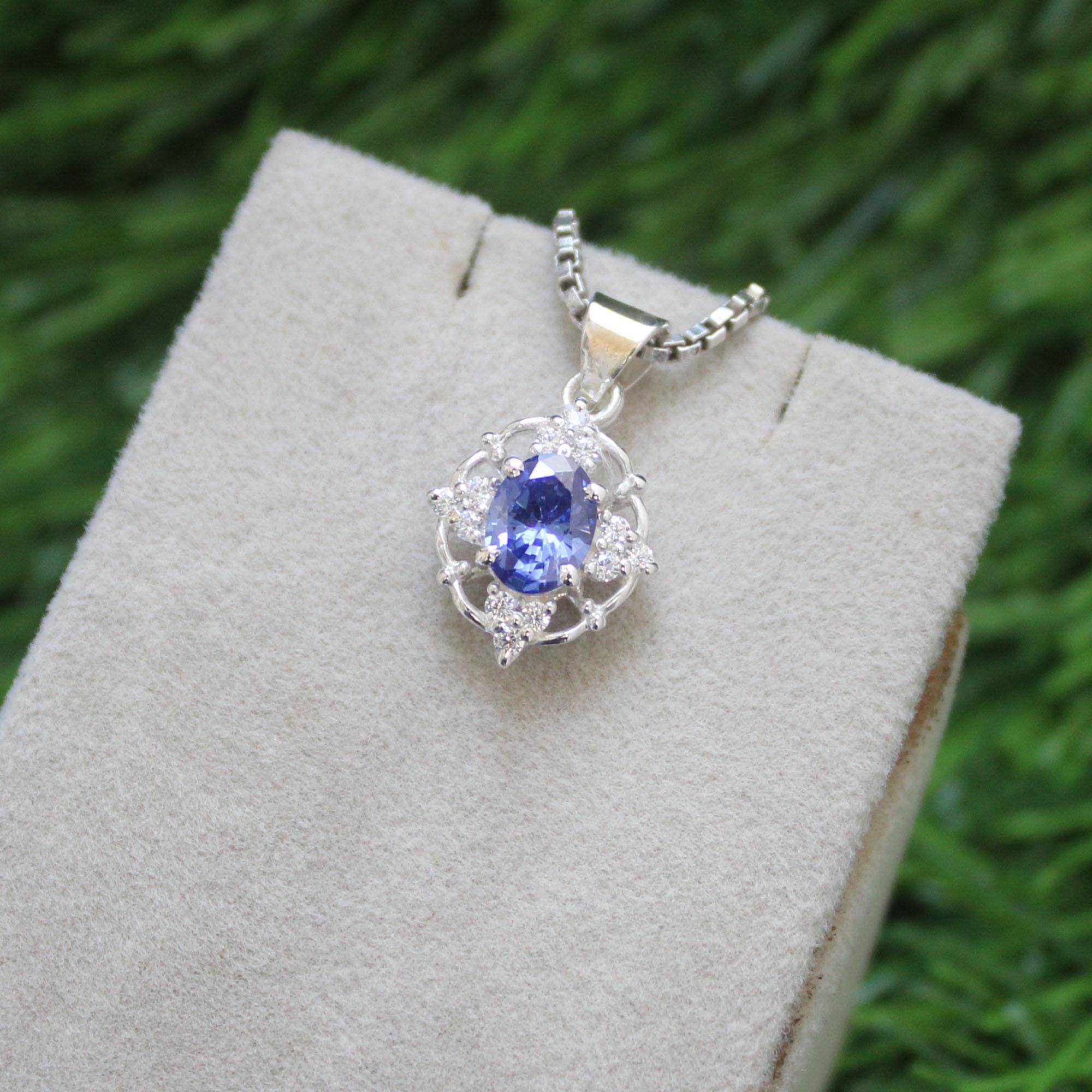 Collier En Tanzanite Naturelle Violette - Pierre Précieuse - Gold Filled - Fait Main Unique