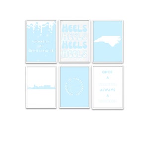 UNC Chapel Hill Printable Posters for Dorm Room