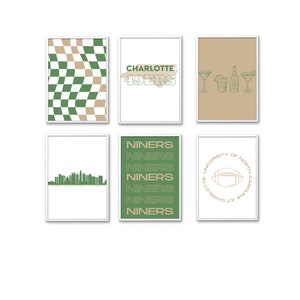 University of North Carolina at Charlotte printable photos for college- themed decor!
