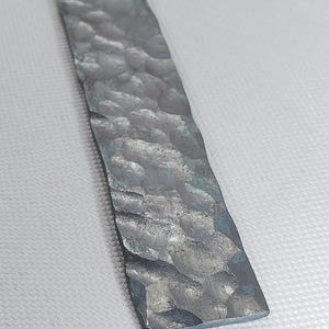 Hand Forged Textured Flat Metal.Hammered Steel For Craft. 50cm (20&quot;)