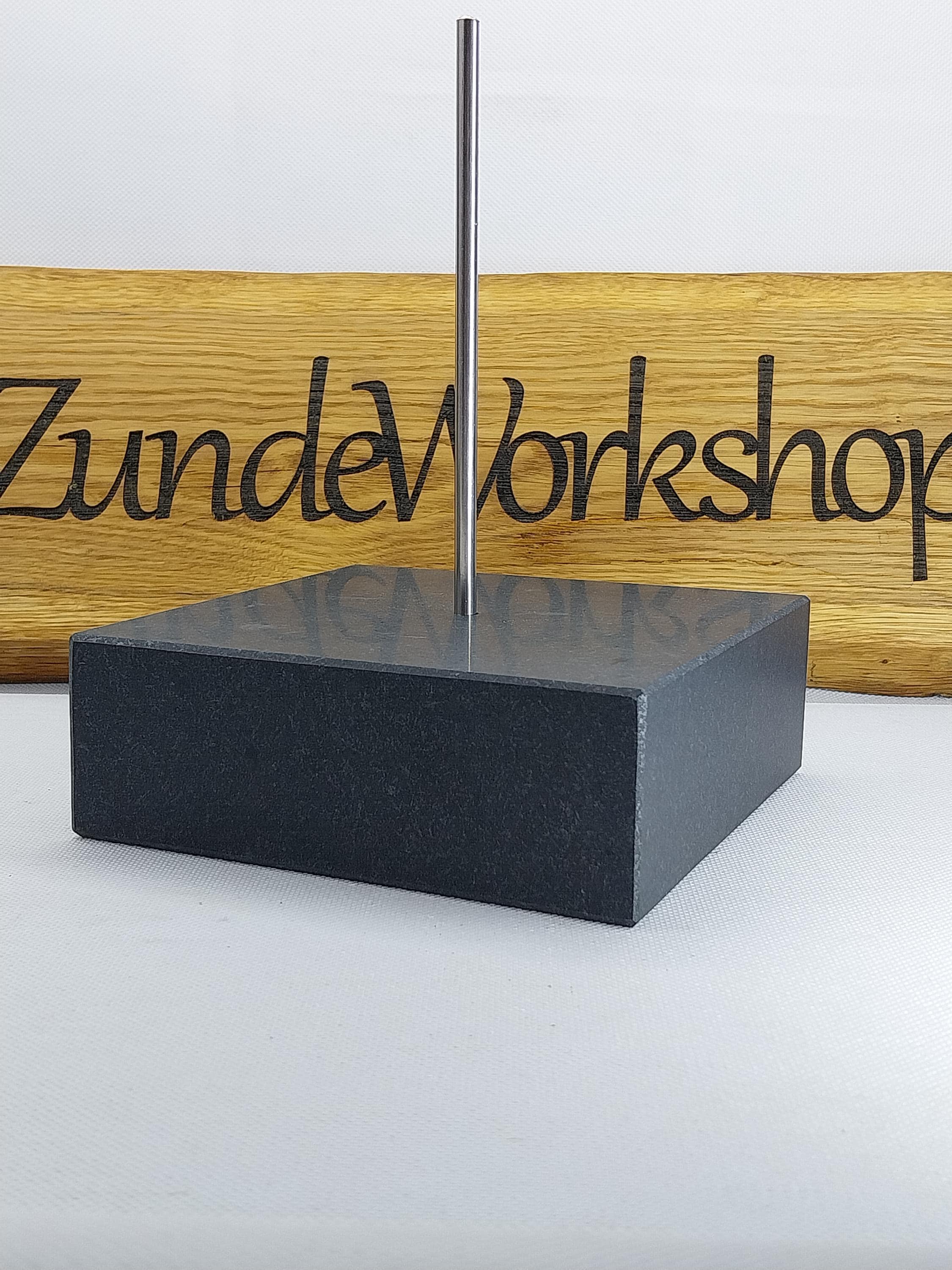 Black Granite Base for Sculpture.natural Stone Art Object Stand