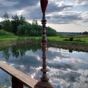 Sea Rock Tower.Stone Column.Stacking Beach Stone Garden Decor.Yard Sculptur.Stone Decoration For Outdoor And Indoor.