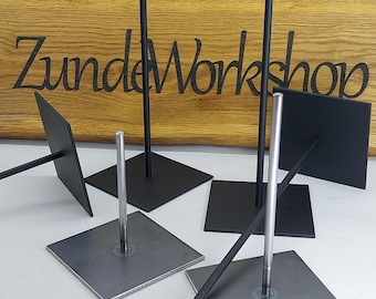 Stahlsockel für Skulpturen. Ständer für Kunstobjekte. Skulpturenständer 90 × 90 mm (3,5" × 3,5")