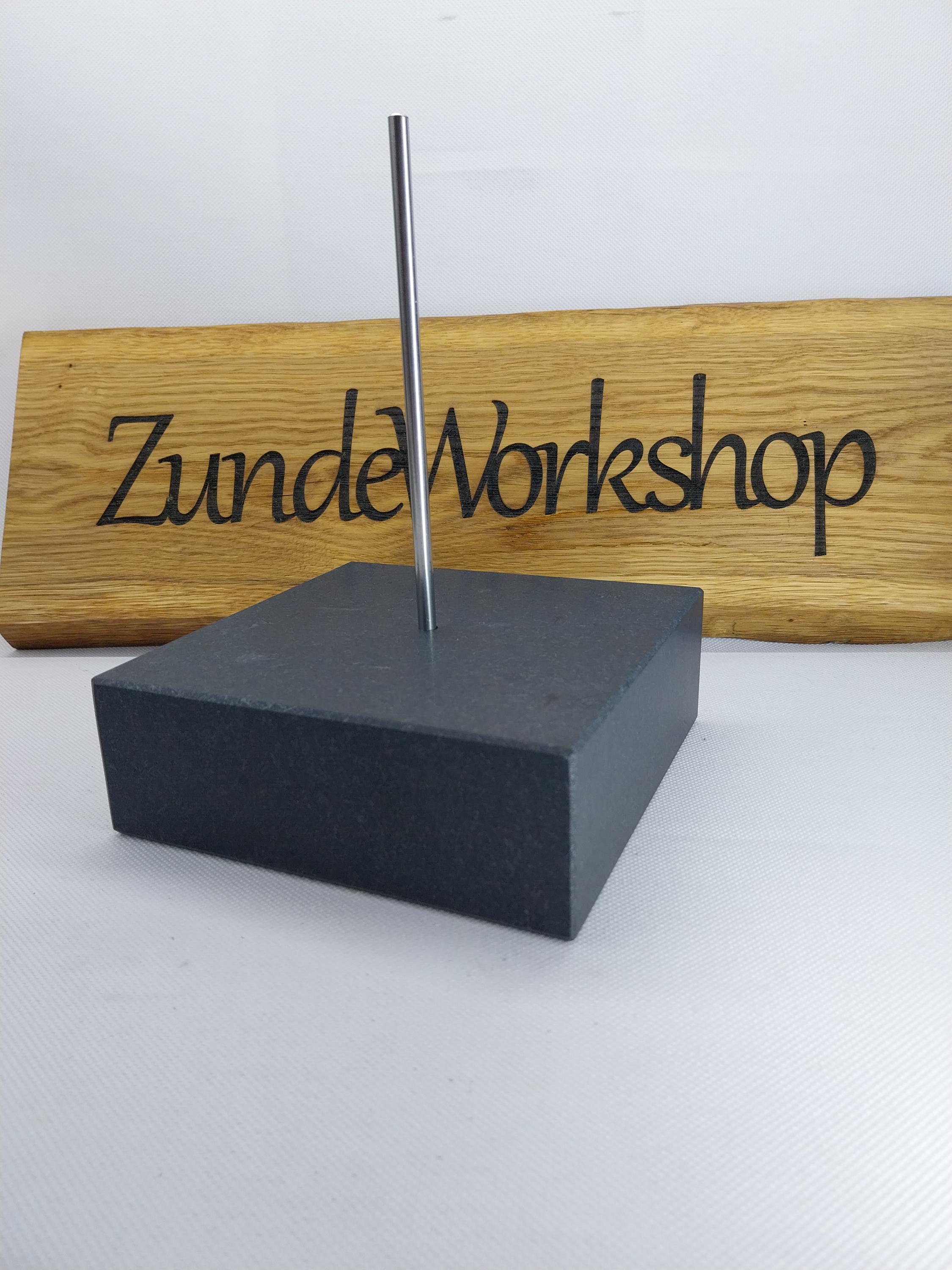 Black Granite Base for Sculpture.natural Stone Art Object Stand