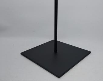 Base de acero para esculturas. Soporte para objetos artísticos. Soporte para esculturas de 150 × 150 mm (5,9 × 5,9 pulgadas).