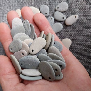 Lifetip 10PCS Drilled Pebbles - 0.8-1.0 Inch Small River Stones For Crafts, Jewelry & Painting - View #6