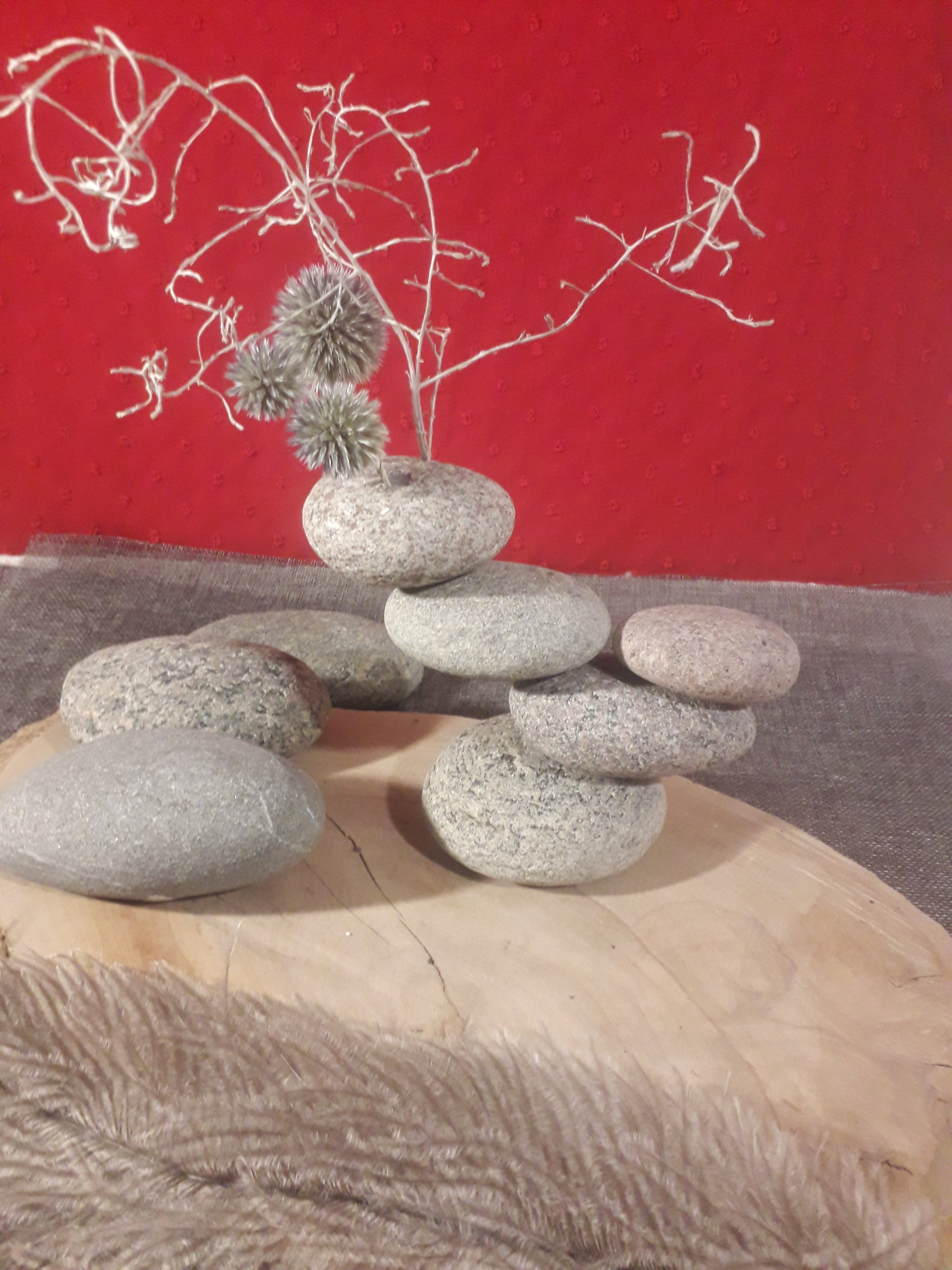 Ikebana Vase.ikebana Stone Vase.japanese Ikebana Vase.dried Etsy