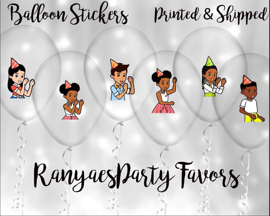 Gracie's Corner Balloon Stickers Set of 6 Stickers - Etsy