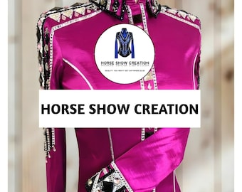 Pink Western Show Shirt, Rhinestone Rail Jacket, Horsemanship Vest
