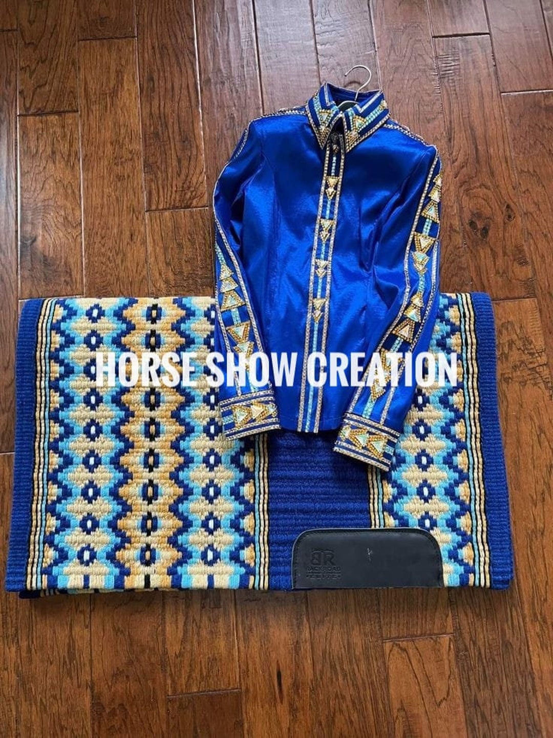 Blue Western Shirts With Horses main image 0