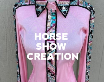 Pink Western Show Shirt, Women's Rodeo Queen Rail Jacket