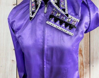 Western Show Shirt, Horsemanship Jacket, Rodeo Queen Vest Set
