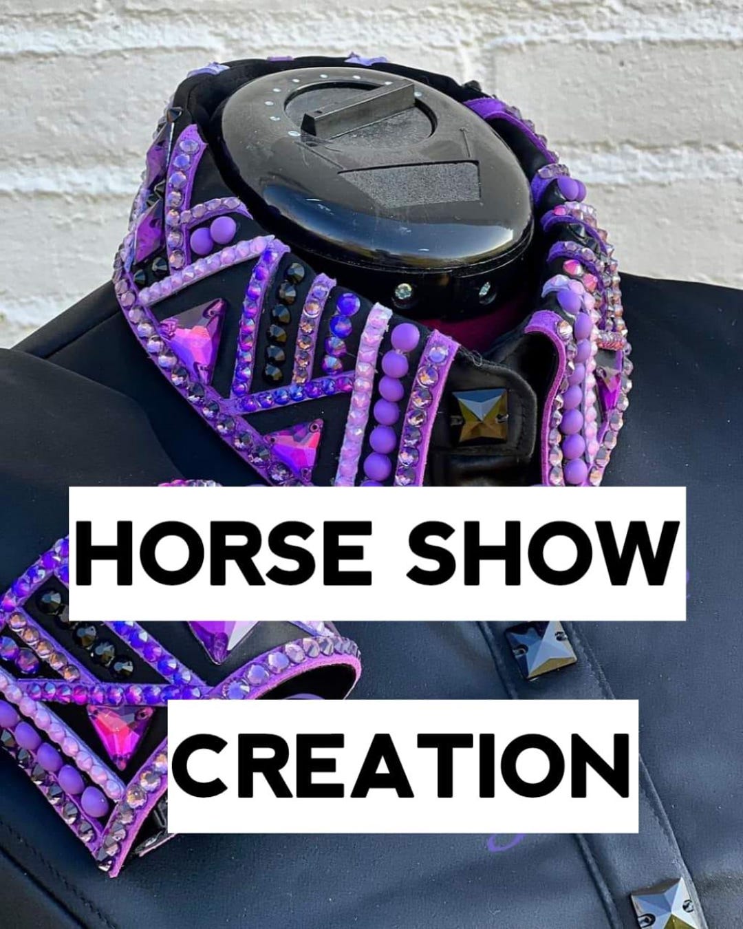 EQUINE SUIT PRINTED STAR PURPLE- WHITE main image 1