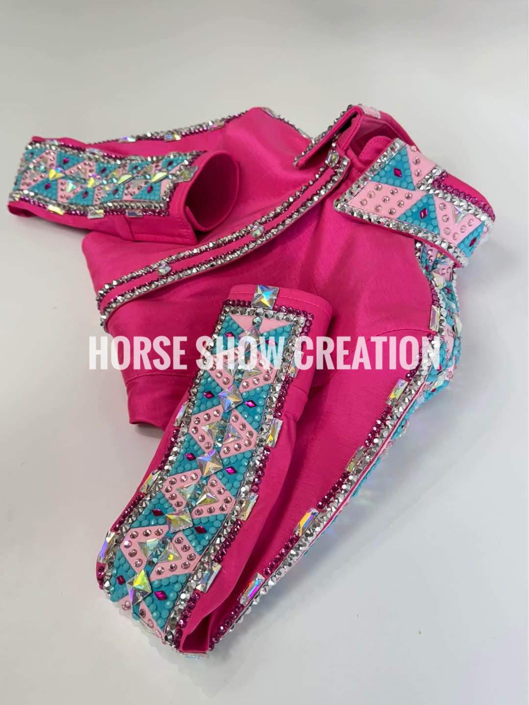 Pink Show Riding Jacket Pink Western Show Shirt, Rhinestone Rail Jacket, Horsemanship Apparel ...
