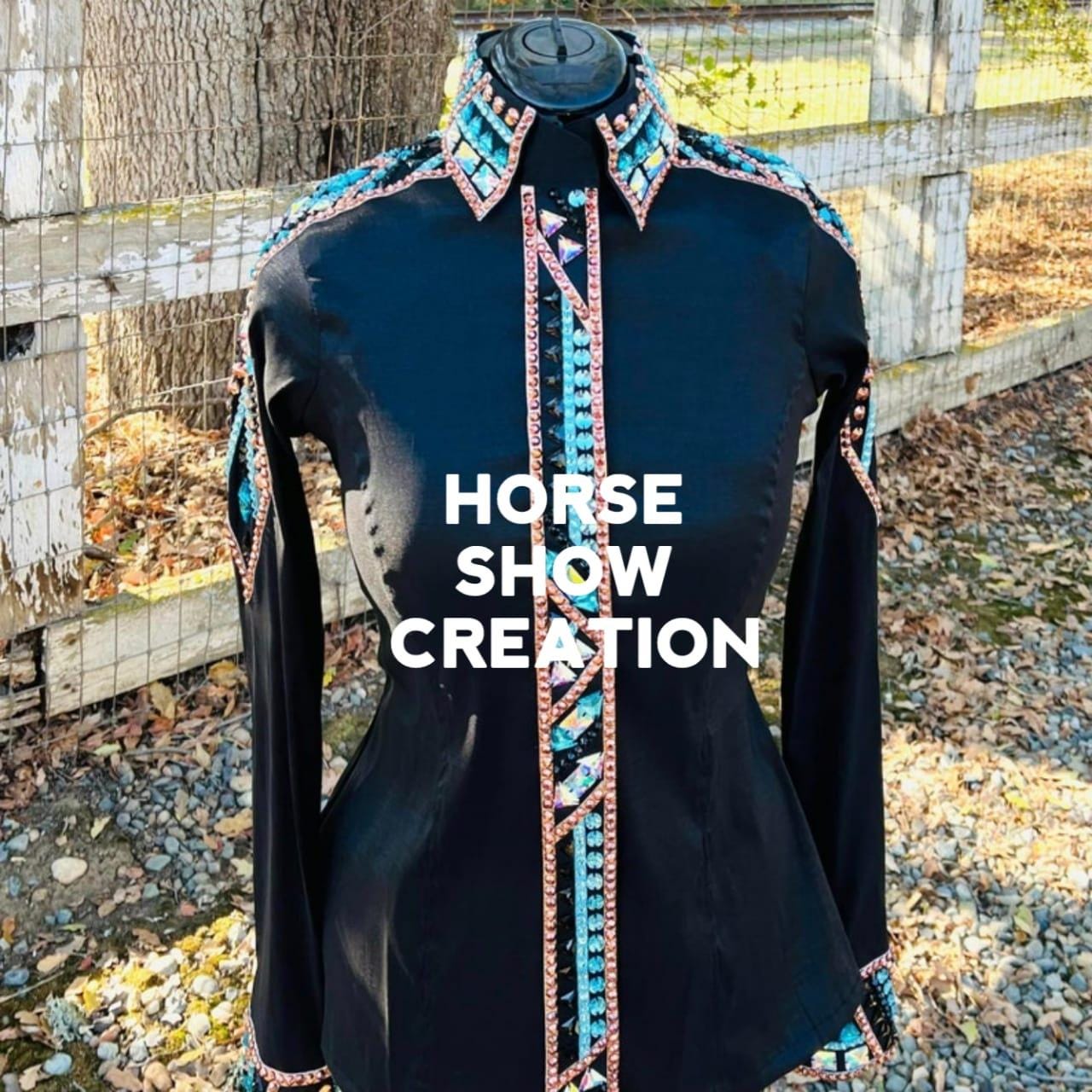 Chemise Western Pour Fille, Faite Main - Show, équitation, Rodéo, Taille M, USA
