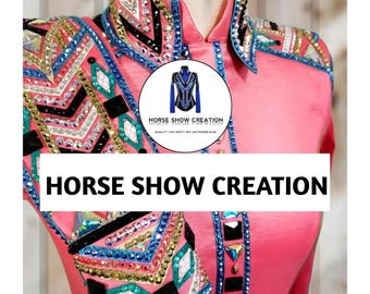 Pink Western Show Shirt, Rhinestone Rail Jacket, Horsemanship Apparel