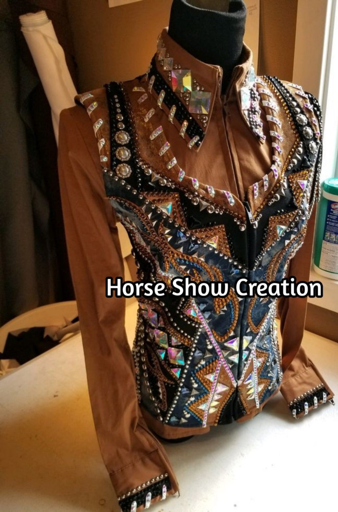 Chemise Western De Show – Showmanship – Horsemanship – Homme – Fabriquée En Inde
