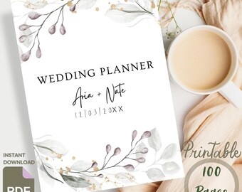 Printable Wedding Planner Wedding Budget Planner Printable Wedding Timeline Wedding Checklist Wedding Organizer Digital Wedding Planner Book