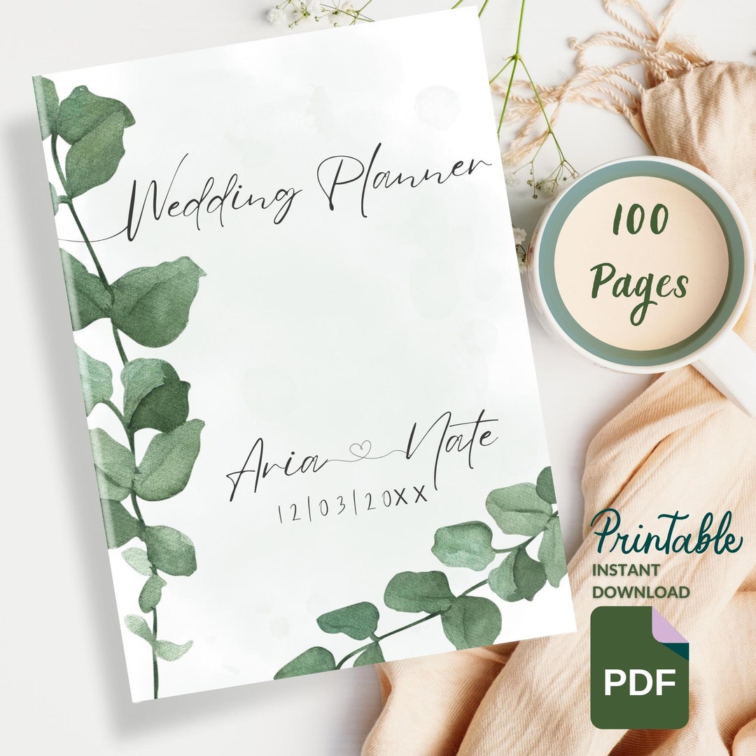 Wedding Planner Printable Wedding Planner Book Wedding Timeline Wedding