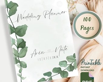 Wedding Planner Printable Wedding Planner Book Wedding Timeline Wedding Checklist Wedding Organizer Budget Digital Wedding Planner Budget