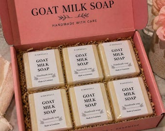 Goat Milk Soap Bulk Set | Handmade Natural Bar for Sensitive Skin