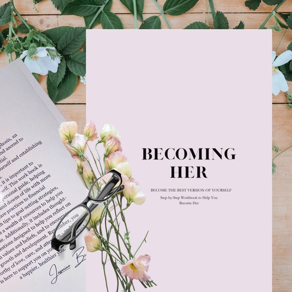 Becoming Her Journal | Self Care | Shadow Work Journal | Money Management | Affirmations | Guided Journal | Therapy Questions| Goals |