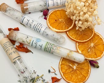 Bath Salt Tubes, Aromatherapy Scents, Stocking Stuffers