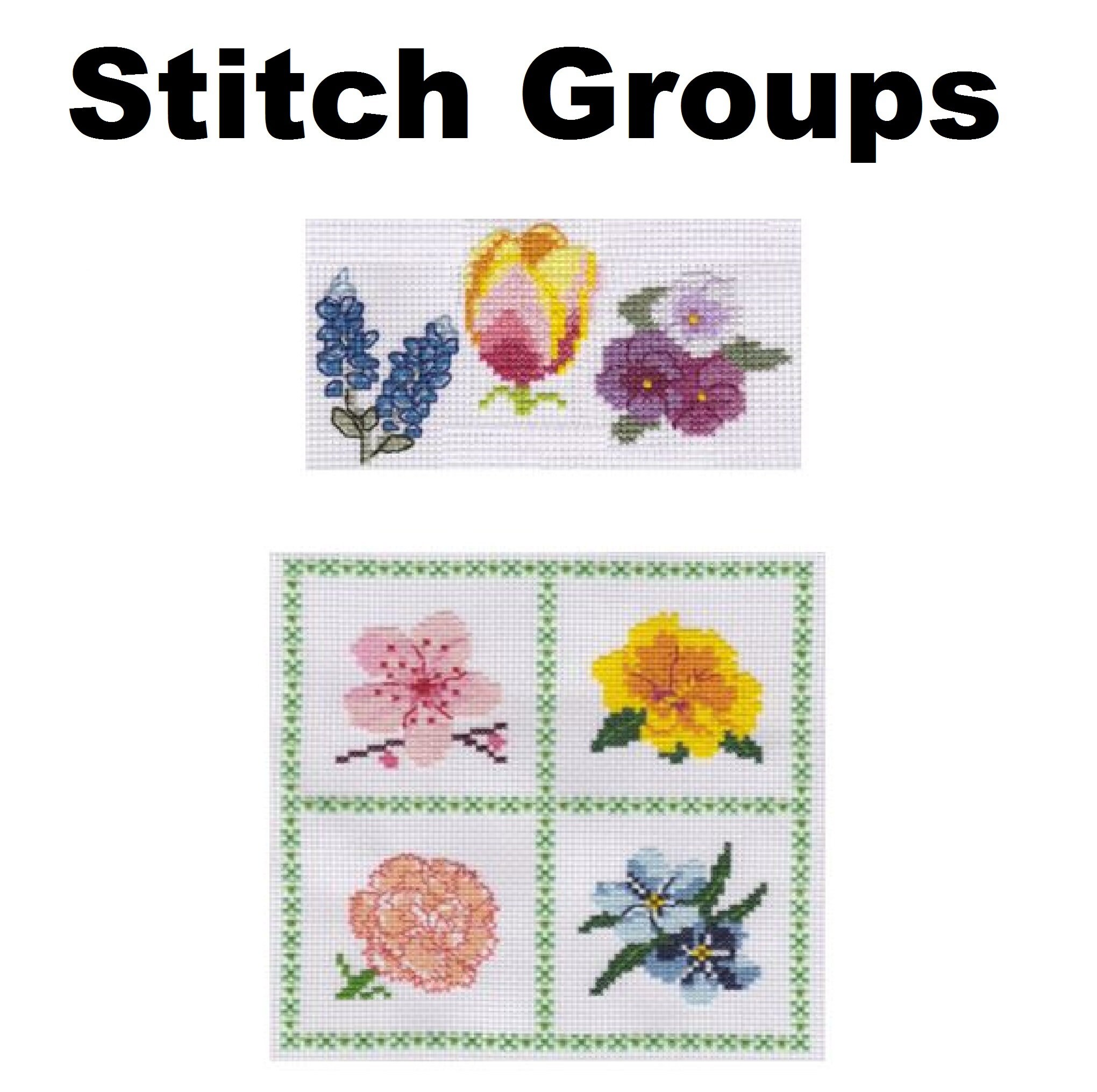 Spring Flowers Cross Stitch Patterns: Floral Mini Designs (downloadable ...