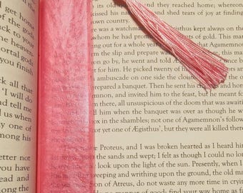 Handmade Resin Bookmark with Tassel: Epoxy Poured