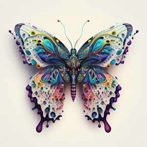 Beautiful Butterfly 8k, 3d, enchanted magic digital download, Digital, Sublimation, DTG, print & cut, Digital Download