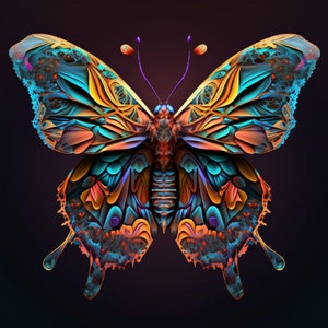 Beautiful Butterfly 8k, 3d, enchanted magic digital download, Digital, Sublimation, DTG, print & cut, Digital Download